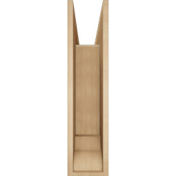 Ekena Millwork - BKTUR0756X32X32TRA01RCPR - Timberthane Faux Wood Traditional Style Bracket w/ Offset Brace, Traditional Ends, 7 1/2"W x 32"D x 32"H, Primed Tan