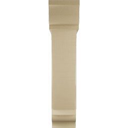 Ekena Millwork - BKTUR0756X32X36TRA01RCPR - Timberthane Faux Wood Traditional Style Bracket w/ Offset Brace, Traditional Ends, 7 1/2"W x 32"D x 36"H, Primed Tan