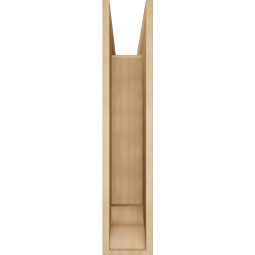 Ekena Millwork - BKTUR0756X32X38TRA01RCPR - Timberthane Faux Wood Traditional Style Bracket w/ Offset Brace, Traditional Ends, 7 1/2"W x 32"D x 38"H, Primed Tan