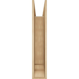 Ekena Millwork - BKTUR0756X32X40TRA01RCPR - Timberthane Faux Wood Traditional Style Bracket w/ Offset Brace, Traditional Ends, 7 1/2"W x 32"D x 40"H, Primed Tan