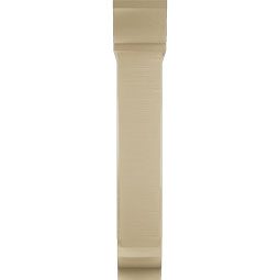 Ekena Millwork - BKTUR0756X32X44TRA01RCPR - Timberthane Faux Wood Traditional Style Bracket w/ Offset Brace, Traditional Ends, 7 1/2"W x 32"D x 44"H, Primed Tan