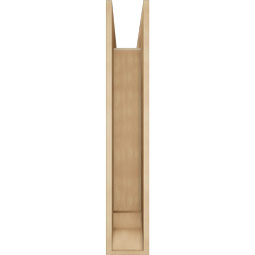 Ekena Millwork - BKTUR0756X32X44TRA01RCPR - Timberthane Faux Wood Traditional Style Bracket w/ Offset Brace, Traditional Ends, 7 1/2"W x 32"D x 44"H, Primed Tan