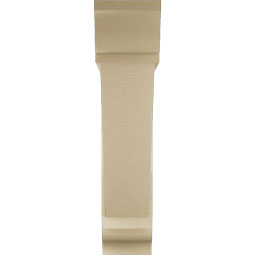 Ekena Millwork - BKTUR0756X34X34TRA01RCPR - Timberthane Faux Wood Traditional Style Bracket w/ Offset Brace, Traditional Ends, 7 1/2"W x 34"D x 34"H, Primed Tan