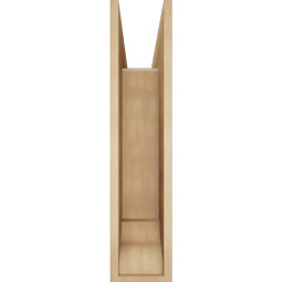 Ekena Millwork - BKTUR0756X34X34TRA01RCPR - Timberthane Faux Wood Traditional Style Bracket w/ Offset Brace, Traditional Ends, 7 1/2"W x 34"D x 34"H, Primed Tan
