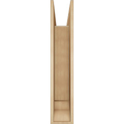 Ekena Millwork - BKTUR0756X34X40TRA01RCPR - Timberthane Faux Wood Traditional Style Bracket w/ Offset Brace, Traditional Ends, 7 1/2"W x 34"D x 40"H, Primed Tan