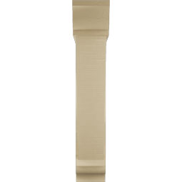 Ekena Millwork - BKTUR0756X34X42TRA01RCPR - Timberthane Faux Wood Traditional Style Bracket w/ Offset Brace, Traditional Ends, 7 1/2"W x 34"D x 42"H, Primed Tan