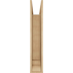 Ekena Millwork - BKTUR0756X34X42TRA01RCPR - Timberthane Faux Wood Traditional Style Bracket w/ Offset Brace, Traditional Ends, 7 1/2"W x 34"D x 42"H, Primed Tan