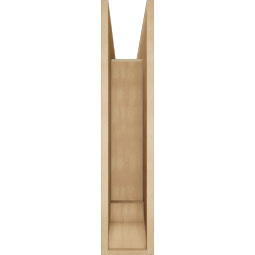 Ekena Millwork - BKTUR0756X36X36TRA01RCPR - Timberthane Faux Wood Traditional Style Bracket w/ Offset Brace, Traditional Ends, 7 1/2"W x 36"D x 36"H, Primed Tan