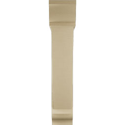 Ekena Millwork - BKTUR0756X36X40TRA01RCPR - Timberthane Faux Wood Traditional Style Bracket w/ Offset Brace, Traditional Ends, 7 1/2"W x 36"D x 40"H, Primed Tan