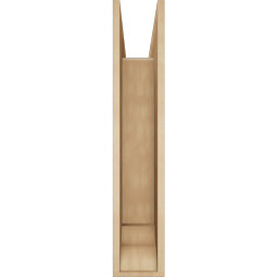 Ekena Millwork - BKTUR0756X36X40TRA01RCPR - Timberthane Faux Wood Traditional Style Bracket w/ Offset Brace, Traditional Ends, 7 1/2"W x 36"D x 40"H, Primed Tan