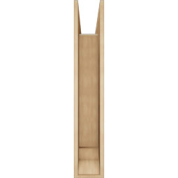 Ekena Millwork - BKTUR0756X36X44TRA01RCPR - Timberthane Faux Wood Traditional Style Bracket w/ Offset Brace, Traditional Ends, 7 1/2"W x 36"D x 44"H, Primed Tan