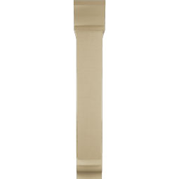 Ekena Millwork - BKTUR0756X36X48TRA01RCPR - Timberthane Faux Wood Traditional Style Bracket w/ Offset Brace, Traditional Ends, 7 1/2"W x 36"D x 48"H, Primed Tan