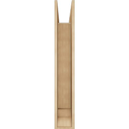 Ekena Millwork - BKTUR0756X36X48TRA01RCPR - Timberthane Faux Wood Traditional Style Bracket w/ Offset Brace, Traditional Ends, 7 1/2"W x 36"D x 48"H, Primed Tan
