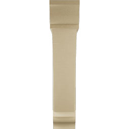 Ekena Millwork - BKTUR0756X38X38TRA01RCPR - Timberthane Faux Wood Traditional Style Bracket w/ Offset Brace, Traditional Ends, 7 1/2"W x 38"D x 38"H, Primed Tan