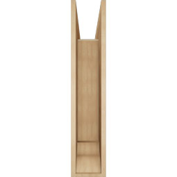 Ekena Millwork - BKTUR0756X38X38TRA01RCPR - Timberthane Faux Wood Traditional Style Bracket w/ Offset Brace, Traditional Ends, 7 1/2"W x 38"D x 38"H, Primed Tan
