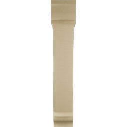 Ekena Millwork - BKTUR0756X38X44TRA01RCPR - Timberthane Faux Wood Traditional Style Bracket w/ Offset Brace, Traditional Ends, 7 1/2"W x 38"D x 44"H, Primed Tan