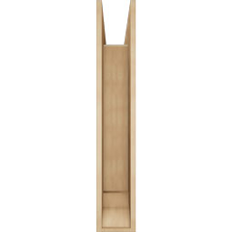 Ekena Millwork - BKTUR0756X38X44TRA01RCPR - Timberthane Faux Wood Traditional Style Bracket w/ Offset Brace, Traditional Ends, 7 1/2"W x 38"D x 44"H, Primed Tan