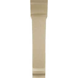 Ekena Millwork - BKTUR0756X40X40TRA01RCPR - Timberthane Faux Wood Traditional Style Bracket w/ Offset Brace, Traditional Ends, 7 1/2"W x 40"D x 40"H, Primed Tan