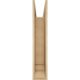 Ekena Millwork - BKTUR0756X40X40TRA01RCPR - Timberthane Faux Wood Traditional Style Bracket w/ Offset Brace, Traditional Ends, 7 1/2"W x 40"D x 40"H, Primed Tan