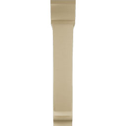 Ekena Millwork - BKTUR0756X40X44TRA01RCPR - Timberthane Faux Wood Traditional Style Bracket w/ Offset Brace, Traditional Ends, 7 1/2"W x 40"D x 44"H, Primed Tan