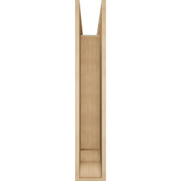 Ekena Millwork - BKTUR0756X40X44TRA01RCPR - Timberthane Faux Wood Traditional Style Bracket w/ Offset Brace, Traditional Ends, 7 1/2"W x 40"D x 44"H, Primed Tan