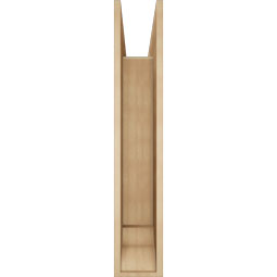 Ekena Millwork - BKTUR0756X42X42TRA01RCPR - Timberthane Faux Wood Traditional Style Bracket w/ Offset Brace, Traditional Ends, 7 1/2"W x 42"D x 42"H, Primed Tan