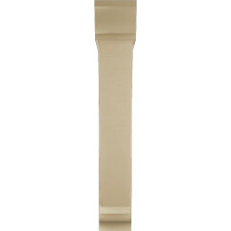 Ekena Millwork - BKTUR0756X42X48TRA01RCPR - Timberthane Faux Wood Traditional Style Bracket w/ Offset Brace, Traditional Ends, 7 1/2"W x 42"D x 48"H, Primed Tan