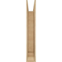 Ekena Millwork - BKTUR0756X42X48TRA01RCPR - Timberthane Faux Wood Traditional Style Bracket w/ Offset Brace, Traditional Ends, 7 1/2"W x 42"D x 48"H, Primed Tan