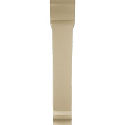 Ekena Millwork - BKTUR0756X44X44TRA01RCPR - Timberthane Faux Wood Traditional Style Bracket w/ Offset Brace, Traditional Ends, 7 1/2"W x 44"D x 44"H, Primed Tan