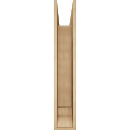 Ekena Millwork - BKTUR0756X44X44TRA01RCPR - Timberthane Faux Wood Traditional Style Bracket w/ Offset Brace, Traditional Ends, 7 1/2"W x 44"D x 44"H, Primed Tan