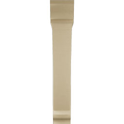Ekena Millwork - BKTUR0756X46X46TRA01RCPR - Timberthane Faux Wood Traditional Style Bracket w/ Offset Brace, Traditional Ends, 7 1/2"W x 46"D x 46"H, Primed Tan
