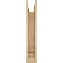 Ekena Millwork - BKTUR0756X46X46TRA01RCPR - Timberthane Faux Wood Traditional Style Bracket w/ Offset Brace, Traditional Ends, 7 1/2"W x 46"D x 46"H, Primed Tan