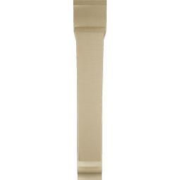 Ekena Millwork - BKTUR0756X48X48TRA01RCPR - Timberthane Faux Wood Traditional Style Bracket w/ Offset Brace, Traditional Ends, 7 1/2"W x 48"D x 48"H, Primed Tan