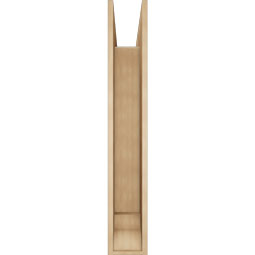 Ekena Millwork - BKTUR0756X48X48TRA01RCPR - Timberthane Faux Wood Traditional Style Bracket w/ Offset Brace, Traditional Ends, 7 1/2"W x 48"D x 48"H, Primed Tan