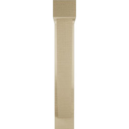Ekena Millwork - BKTUR0352X14X22TRA05RCPR - Timberthane Faux Wood Traditional Style Bracket w/ Offset Brace, Block Ends, 3 1/2"W x 14"D x 22"H, Primed Tan