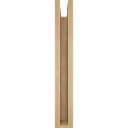 Ekena Millwork - BKTUR0352X16X24TRA05RCPR - Timberthane Faux Wood Traditional Style Bracket w/ Offset Brace, Block Ends, 3 1/2"W x 16"D x 24"H, Primed Tan