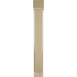Ekena Millwork - BKTUR0352X16X28TRA05RCPR - Timberthane Faux Wood Traditional Style Bracket w/ Offset Brace, Block Ends, 3 1/2"W x 16"D x 28"H, Primed Tan