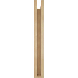 Ekena Millwork - BKTUR0352X16X28TRA05RCPR - Timberthane Faux Wood Traditional Style Bracket w/ Offset Brace, Block Ends, 3 1/2"W x 16"D x 28"H, Primed Tan