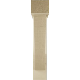 Ekena Millwork - BKTUR0352X18X18TRA05RCPR - Timberthane Faux Wood Traditional Style Bracket w/ Offset Brace, Block Ends, 3 1/2"W x 18"D x 18"H, Primed Tan