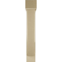 Ekena Millwork - BKTUR0352X18X22TRA05RCPR - Timberthane Faux Wood Traditional Style Bracket w/ Offset Brace, Block Ends, 3 1/2"W x 18"D x 22"H, Primed Tan
