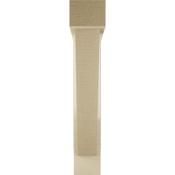 Ekena Millwork - BKTUR0352X20X20TRA05RCPR - Timberthane Faux Wood Traditional Style Bracket w/ Offset Brace, Block Ends, 3 1/2"W x 20"D x 20"H, Primed Tan