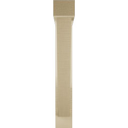 Ekena Millwork - BKTUR0352X20X24TRA05RCPR - Timberthane Faux Wood Traditional Style Bracket w/ Offset Brace, Block Ends, 3 1/2"W x 20"D x 24"H, Primed Tan