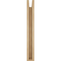 Ekena Millwork - BKTUR0352X20X28TRA05RCPR - Timberthane Faux Wood Traditional Style Bracket w/ Offset Brace, Block Ends, 3 1/2"W x 20"D x 28"H, Primed Tan