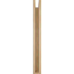 Ekena Millwork - BKTUR0352X20X32TRA05RCPR - Timberthane Faux Wood Traditional Style Bracket w/ Offset Brace, Block Ends, 3 1/2"W x 20"D x 32"H, Primed Tan