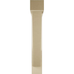 Ekena Millwork - BKTUR0352X22X22TRA05RCPR - Timberthane Faux Wood Traditional Style Bracket w/ Offset Brace, Block Ends, 3 1/2"W x 22"D x 22"H, Primed Tan