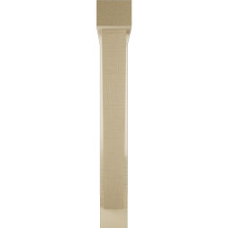 Ekena Millwork - BKTUR0352X22X26TRA05RCPR - Timberthane Faux Wood Traditional Style Bracket w/ Offset Brace, Block Ends, 3 1/2"W x 22"D x 26"H, Primed Tan