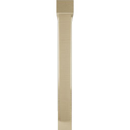 Ekena Millwork - BKTUR0352X22X30TRA05RCPR - Timberthane Faux Wood Traditional Style Bracket w/ Offset Brace, Block Ends, 3 1/2"W x 22"D x 30"H, Primed Tan