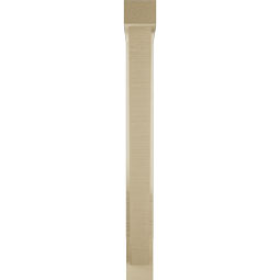 Ekena Millwork - BKTUR0352X22X34TRA05RCPR - Timberthane Faux Wood Traditional Style Bracket w/ Offset Brace, Block Ends, 3 1/2"W x 22"D x 34"H, Primed Tan