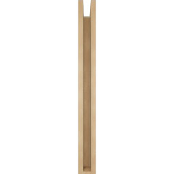 Ekena Millwork - BKTUR0352X22X34TRA05RCPR - Timberthane Faux Wood Traditional Style Bracket w/ Offset Brace, Block Ends, 3 1/2"W x 22"D x 34"H, Primed Tan