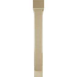 Ekena Millwork - BKTUR0352X24X28TRA05RCPR - Timberthane Faux Wood Traditional Style Bracket w/ Offset Brace, Block Ends, 3 1/2"W x 24"D x 28"H, Primed Tan
